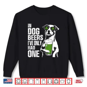 Sweatshirt Dog Beer St Pattys Shamrock Funny St Patricks Day Shirt