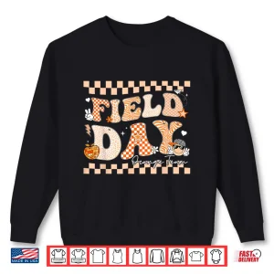 Sweatshirt Field Day Orange Team Smile Face Retro Men Women Kids Shirt