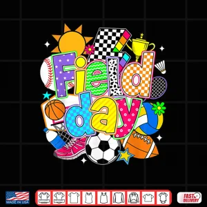 Design Field Day 2026 Let The Games Begin Field Trip Teacher Kid Shirt