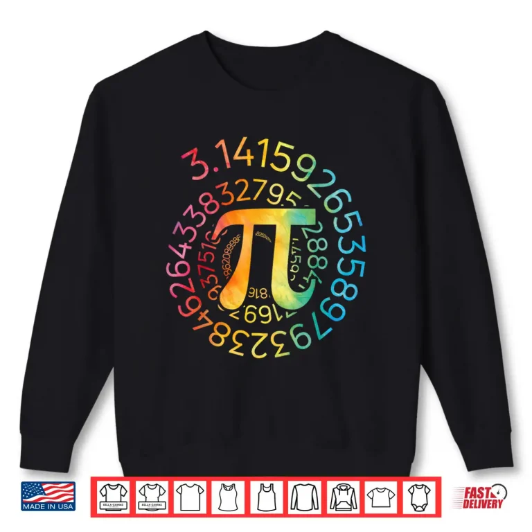 Sweatshirt Funny Pi Day Spiral Pi Math 3.14 Design for Men Women Kids Shirt