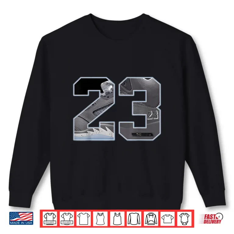 Sweatshirt Number Retro Wolf Grey 5s Tee Outfits Matching Shirt