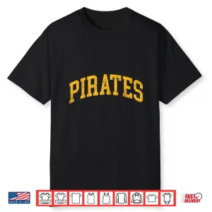 Vintage Pittsburg Pirates Design Men Women Kids Shirt