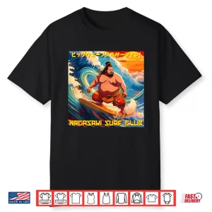 Surfing The Big Waves Nagasaki Surf Club Shirt