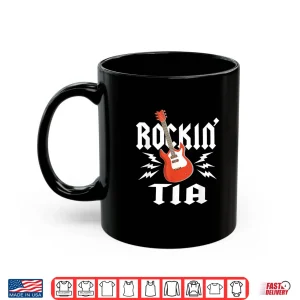 Mug Tia Rockin One Birthday Family Matching Rock Guitar Shirt