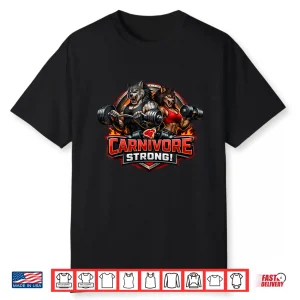 Carnivore Strong Male And Female Werewolf Workout Shirt
