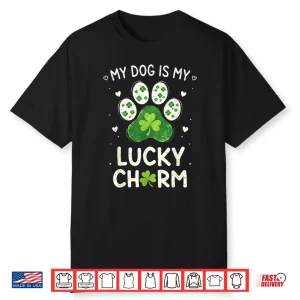Dog Paw St Patricks Day Pet Irish Dog Lover Men Women Kids Shirt