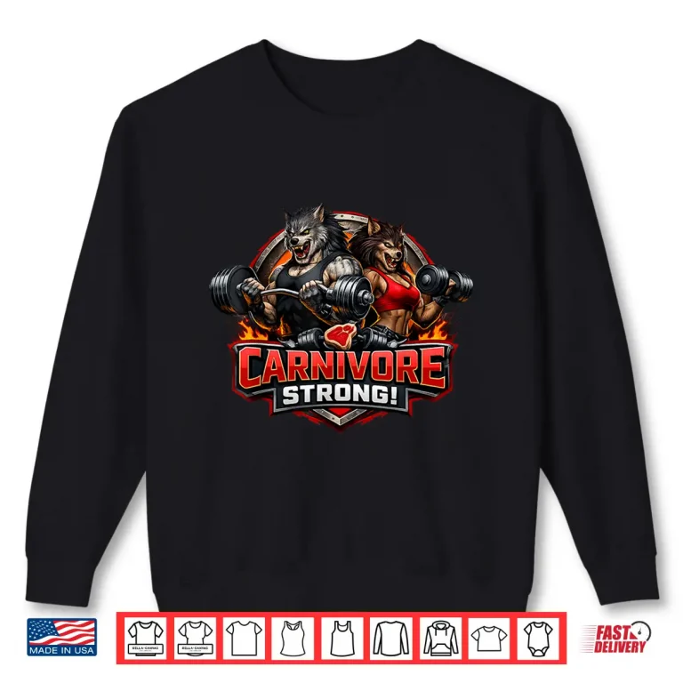 Sweatshirt Carnivore Strong Male and Female Werewolf Workout Shirt