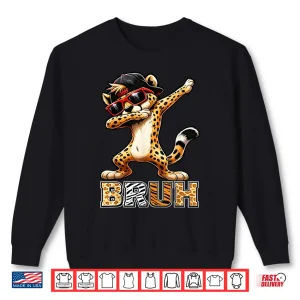 Sweatshirt Bruh Cheetah Meme Graphic Tee Men Boys Animal Print Kids Shirt