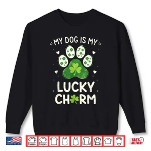 Sweatshirt Dog Paw St Patricks Day Pet Irish Dog Lover Men Women Kids Shirt