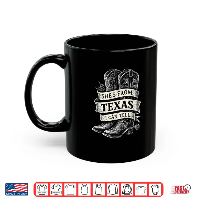 Mug Shes from Texas I Can Tell Vintage Cowgirl Retro Country Shirt