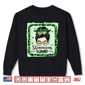 Sweatshirt Shenanigans Squad Funny St Patricks Day for Women Girls Shirt