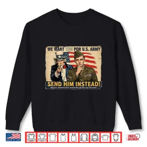 Sweatshirt We Want You for US Army Vintage Shirt