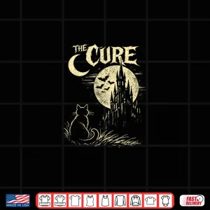 Design Vintage The Cure Cat Gothic Cat Lover Men Women Kids Shirt