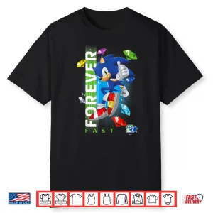 Sonic The Hedgehog 35Th Anniversary Forever Fast Emeralds Shirt