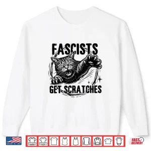 Sweatshirt Vintage Black Cats Against Fascists Get Scratches Shirt