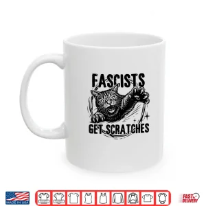 Mug Vintage Black Cats Against Fascists Get Scratches Shirt