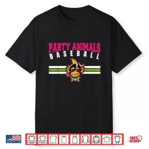 Party Animals Baseball Retro Monkey Sunglasses Shirt