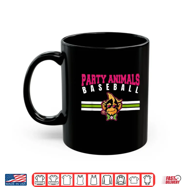 Mug Party Animals Baseball Retro Monkey Sunglasses Shirt