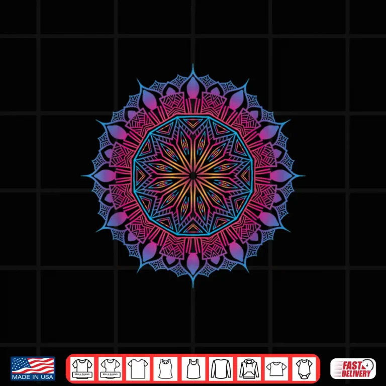 Design Boho Yoga Art Spiritual Meditation Sacred Geometry Mandala Shirt