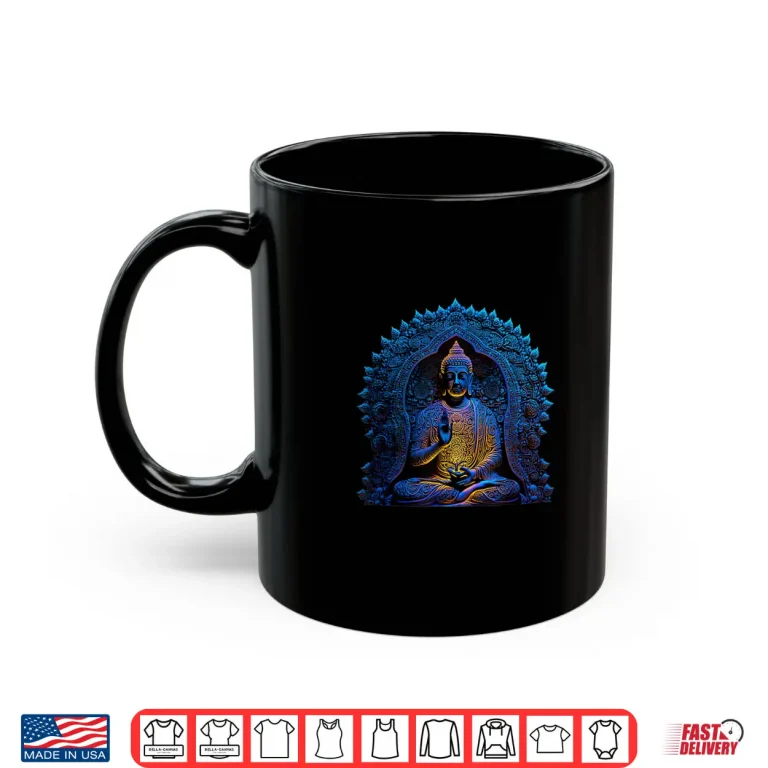 Mug Buddha Statue Yoga Buddhist Zen Buddhism Meditation Shirt