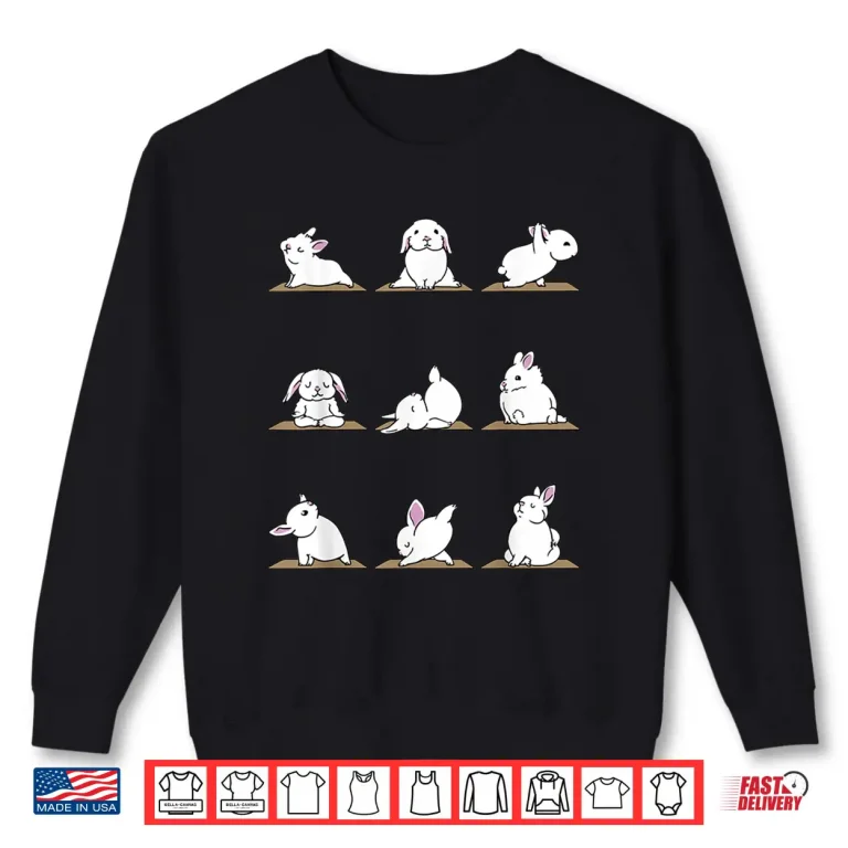 Sweatshirt Cool Bunnie Rabbits Yoga T Shirt