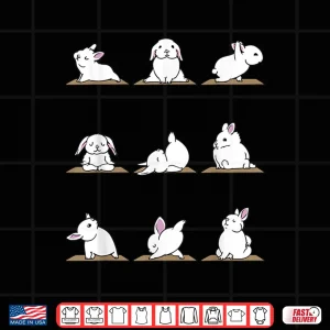 Design Cool Bunnie Rabbits Yoga T Shirt