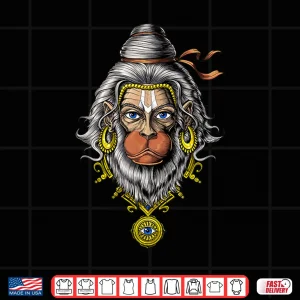 Design Hanuman Hindu God Hinduism Monkey Zen Yoga Spiritual Shirt