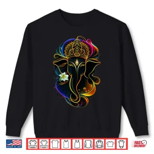 Sweatshirt Hindu Ganesha Puja Elephant God India Meditation Yoga Murti Shirt