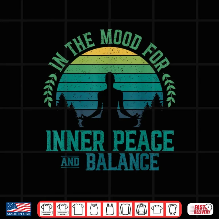 Design In The Mood For Inner Peace And Balance Zen Meditation Yoga Shirt