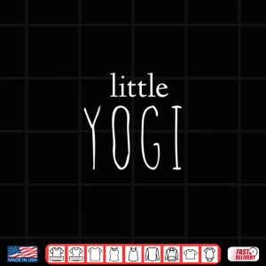 Design Kids Little Yogi Toddler Child Kid Yoga Shirt