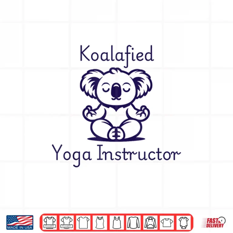 Design Koalafied Yoga Teacher Cute Meditating Koala Bear Yoga Pose Shirt