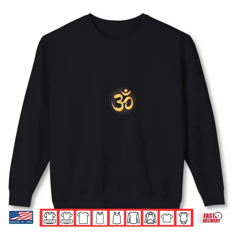 Sweatshirt Om Aum Omkara Ancient Symbol Art Spiritual Yoga Meditation Shirt