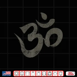Design Vintage Om Meditation Spiritual Indian Yoga Symbol Om Shirt