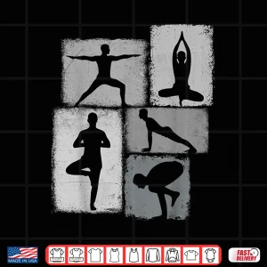 Design Yoga Collage Yogi Men Instructor Youth Shirt