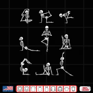 Design Yoga Skeleton for a Yoga Fan Shirt