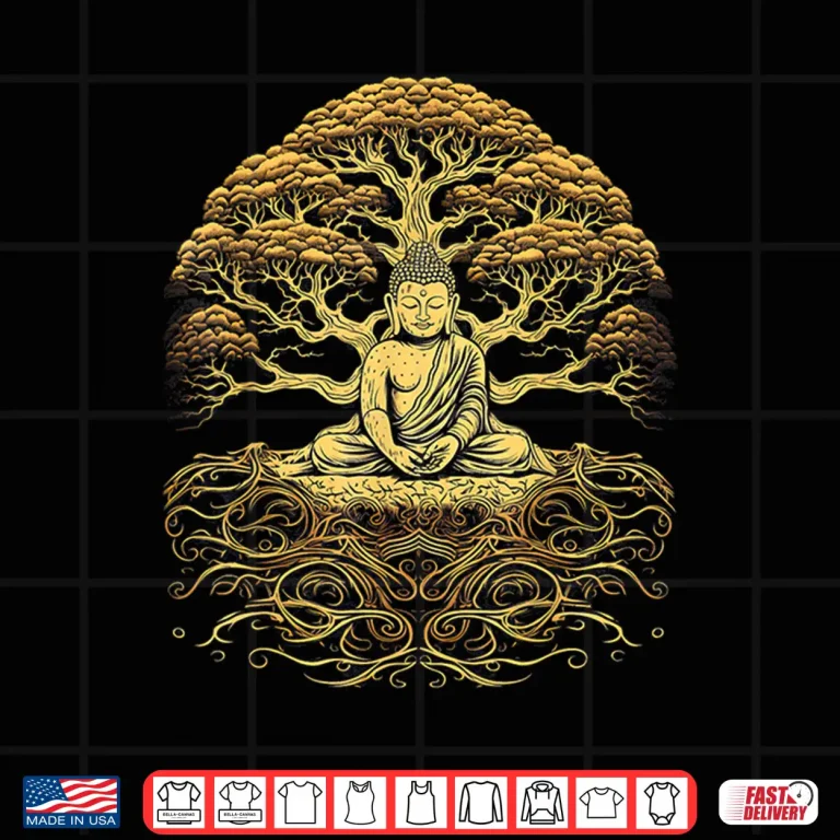 Design Buddha yoga meditation spiritual in nature Shirt