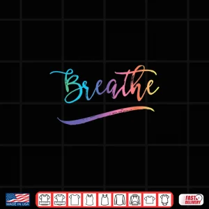 Design Breathing Meditation Yoga Tshirt Breathe