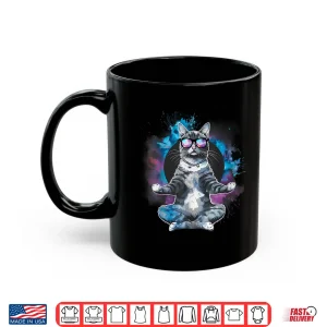 Mug Cat Zen Buddha Yoga Spiritual Hindu Buddhist Meditation Shirt