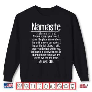Sweatshirt Definition Of Namaste Meditation Yoga Hindu Buddhist Shirt
