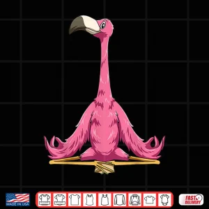 Design Flamingo Yoga Pose Flamingo Meditation Flamingo Doing Yoga Shirt