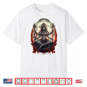 Kali Goddess Of Death Time And Doomsday Hindu Yoga Women Shirt