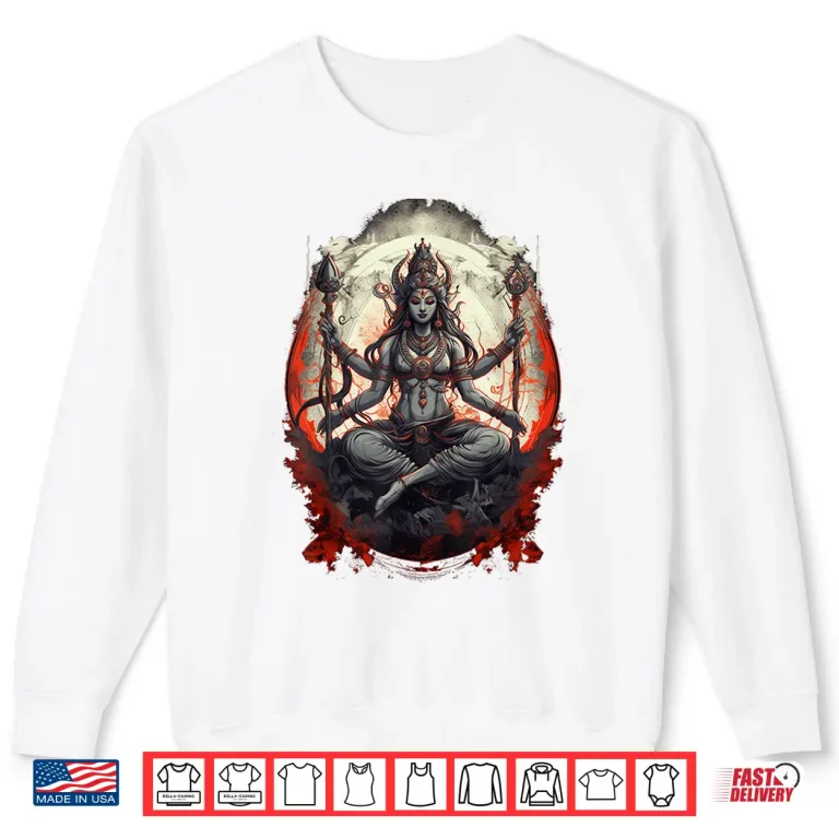 Sweatshirt Kali Goddess of Death Time and Doomsday Hindu Yoga Women Shirt