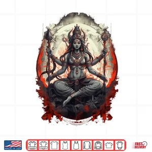 Design Kali Goddess of Death Time and Doomsday Hindu Yoga Women Shirt