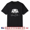 Lotus Flower Line Art Summer Breathe Meditation Yoga Blossom Shirt