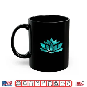 Mug Lotus Flower Yoga Spiritual Dreamy Teal Colorful T Shirt