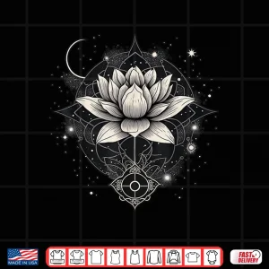 Design Moon Lotus Flower Yoga Meditation Shirt