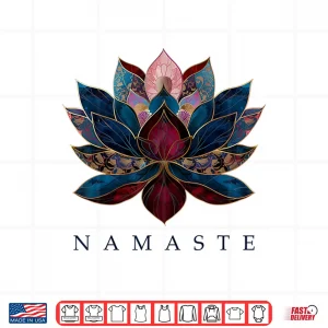 Design Namaste Lotus Flower Zen Buddhism Yogi Buddhist Buddha Yoga Shirt