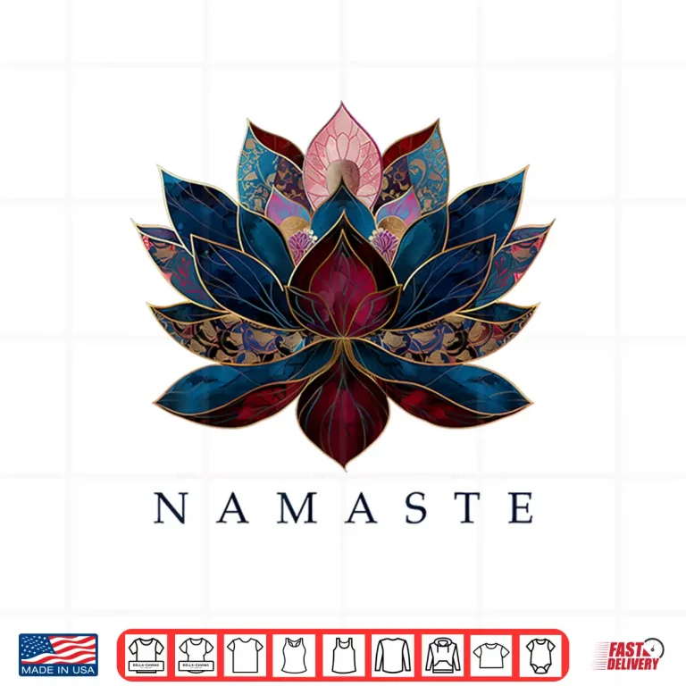 Design Namaste Lotus Flower Zen Buddhism Yogi Buddhist Buddha Yoga Shirt
