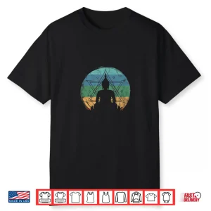 Retro Buddha Buddhist Yoga Spiritual Meditation Zen Shirt