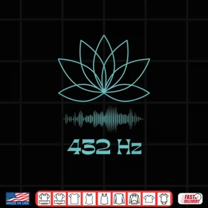 Design Sound Bath New Age Meditation Yoga Lotus Flower Teal Blue Shirt